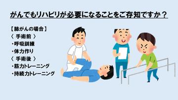 がんにもリハビリテーションが必要なのをご存知ですか？